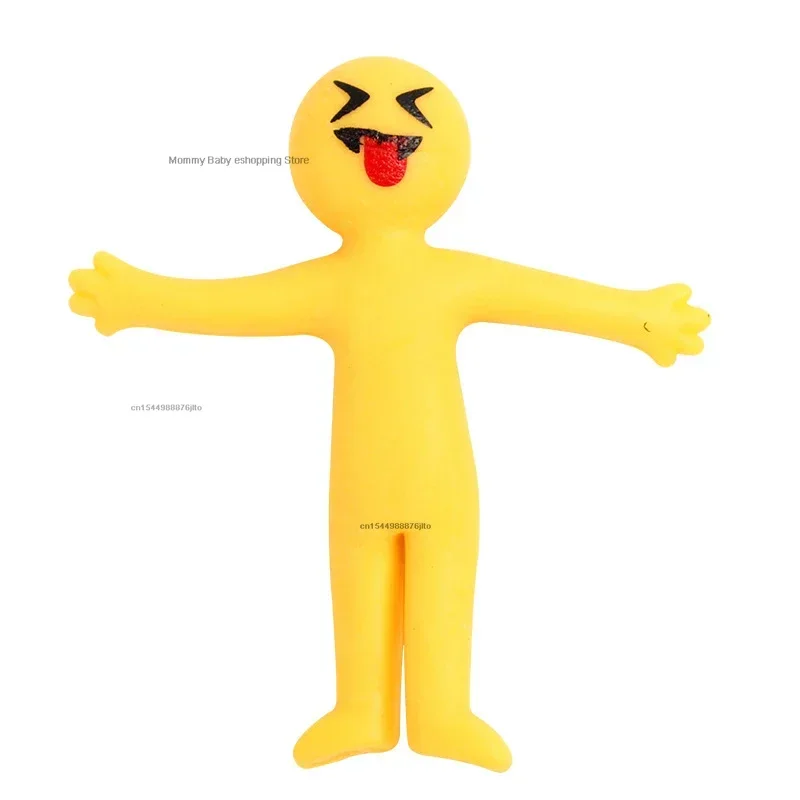 1pc with Expressions Random Funny Little Man Squishy Fidget Toys Antistress Adult Children Rising Stress Relief Squeeze Toys