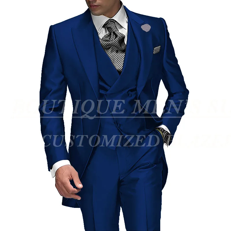 Costume de Mariage à Simple Boutonnage pour Homme, Smoking de Marié Violet, Veste + Pantalon + Glaçage, 2025