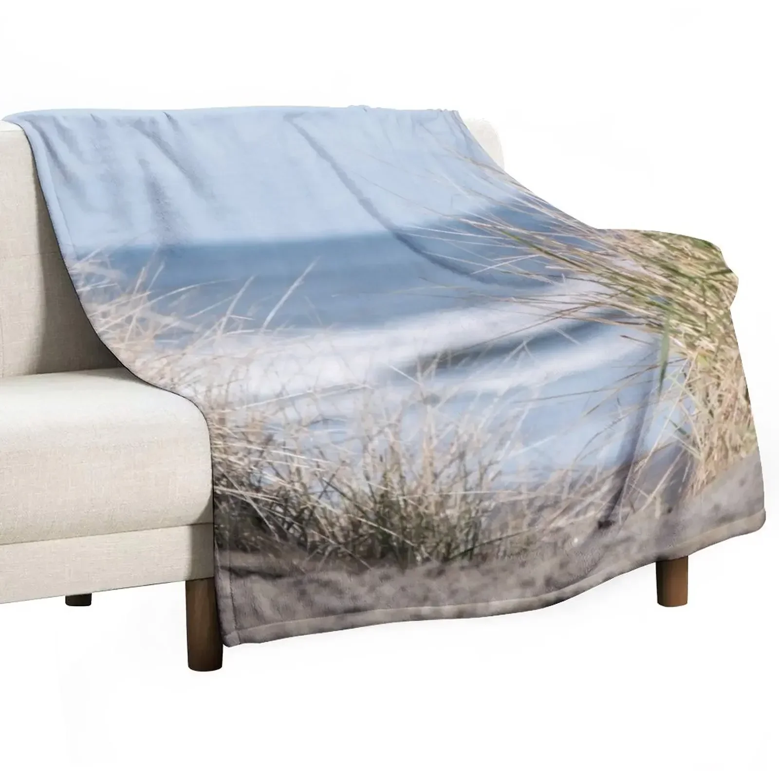 The Beach Beckons Path To Ocean Shore Throw Blanket Blankets For Baby Vintage Sofas Blankets