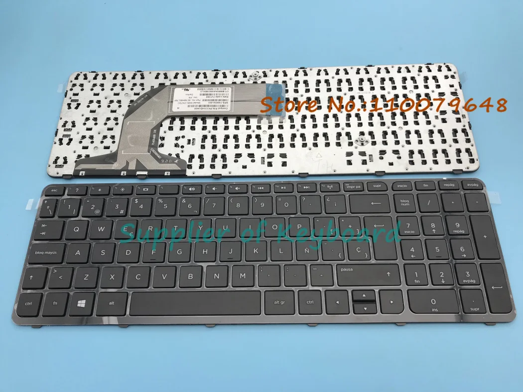 NEW For HP Pavilion 17-E 17-e000 17-e100 17z-e000 Laptop Latin Spanish Keyboard Frame