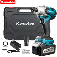 Kamolee Tool 520Nm High Torque Brushless 1/2 & 1/4 Inch Impact Wrench DTW285 (1 Batteries + Tool Box)