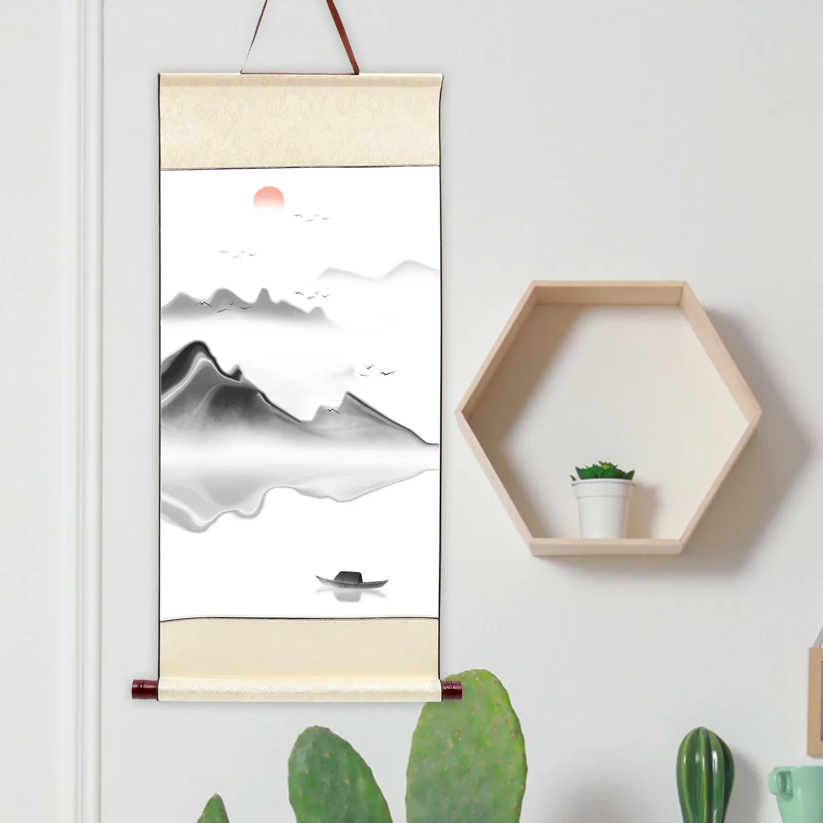 Premium Blank Calligraphy Scroll Paper for Chinese Brush Writing Running Script Practice Hanging Wall Art Decoration Kids Gift