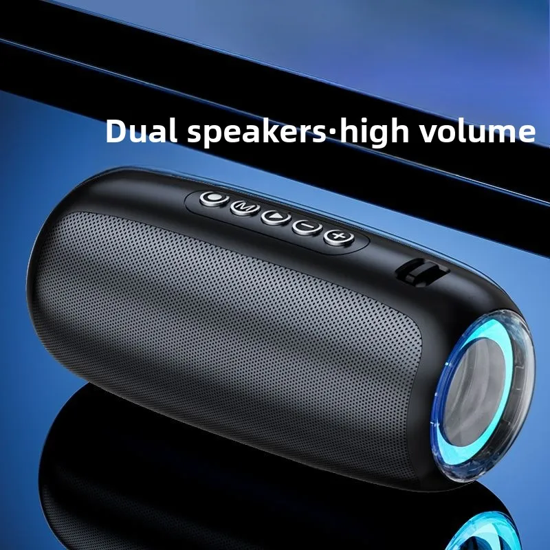 

Bluetooth-динамик, портативный сабвуфер большой громкости, два динамика, высокое качество звука, уличный домашний автомобиль