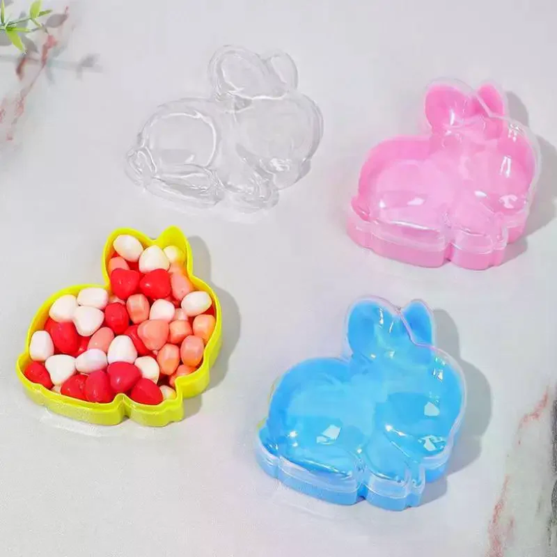 Rabbit Shape Plastic Candy Box Wedding Gift Box Party Favors Candy Holders Gift Boxes Wedding Like Candy Pack Christmas Supplies