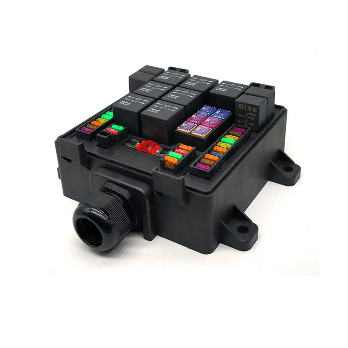 12V 40A Car Waterproof Safety Box Relay Safety Box Control Relay Modification Vehicle Control the Safety Box 24V 5P