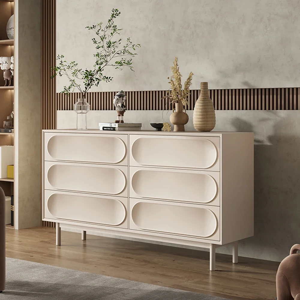 خزائن غرفة المعيشة للفتيات الفاخرة الحديثة الثقيلة غرفة نوم خزانة بيضاء أدراج تخزين الشمال أثاث المدخل Meubles Maison #2