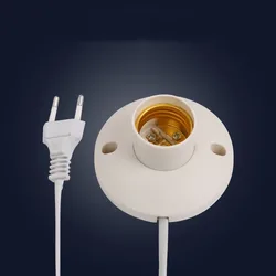 LED Stand Lamp Holder E27 Bulb Plug Dome Vintage Socket With Cable Base For Table Light Night Stands Lampholder Accessories