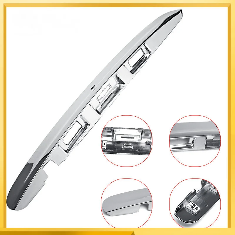 

1Pcs Silver Tailgate Boot Lid Plating Strip Handle With Camera Hole For Nissan Qashqai J10 2007-2014 Plastic Trim Cover