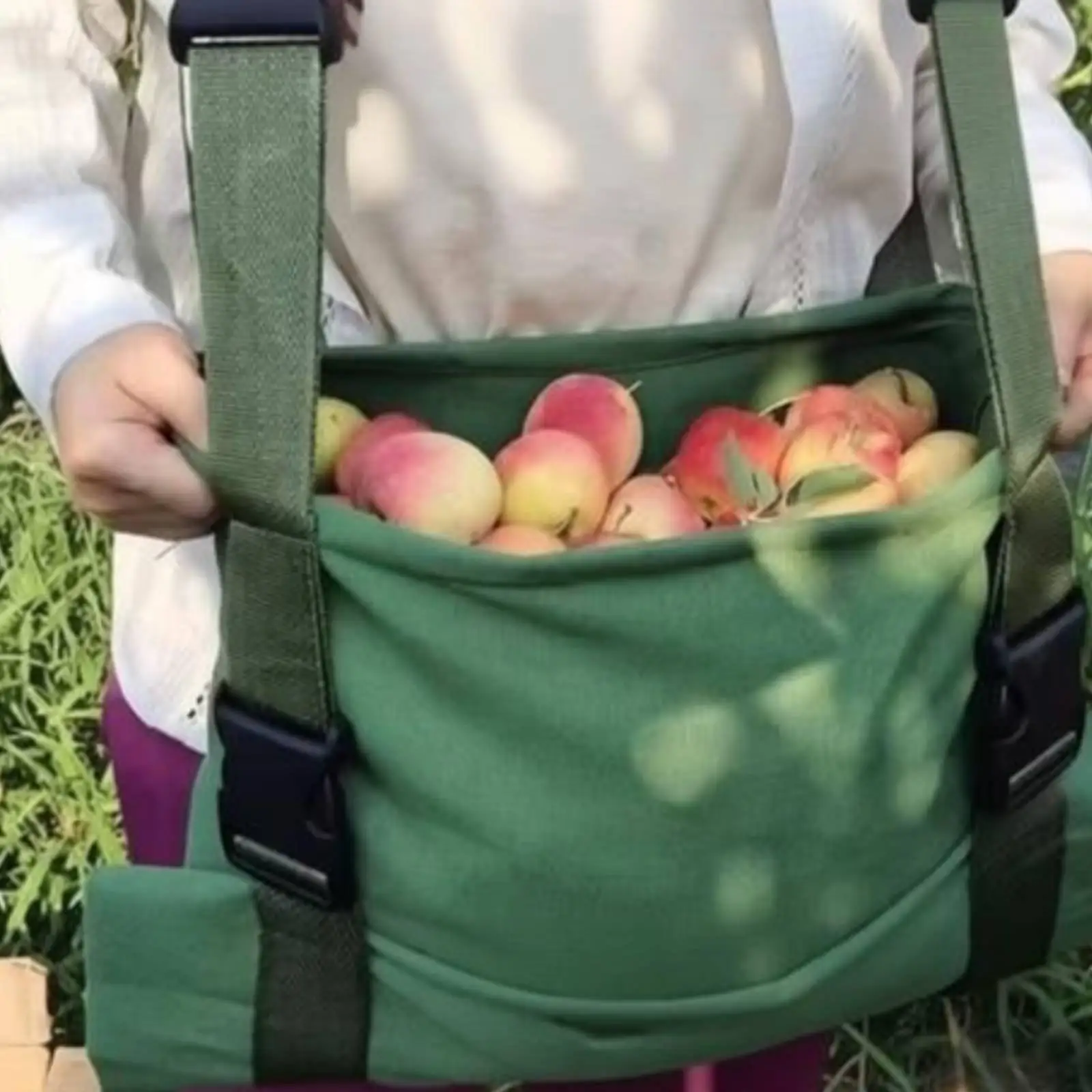Industrial Pouch Canvas Harvest Bag Adjustable Hands Support Picking Apron for Orchard Field Use