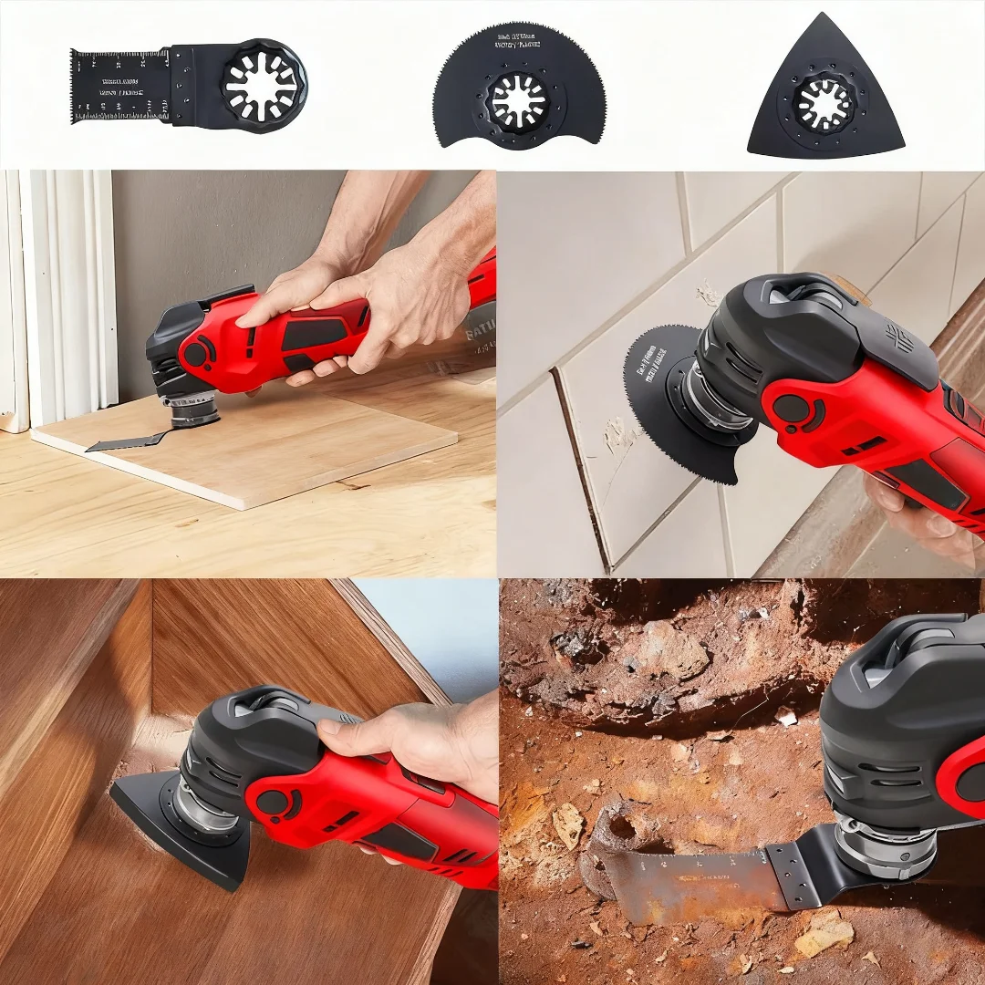 Para milwaukee m18 bateria 5 velocidades sem escova oscilante multi ferramentas sem fio serra elétrica pá ferramenta elétrica de corte