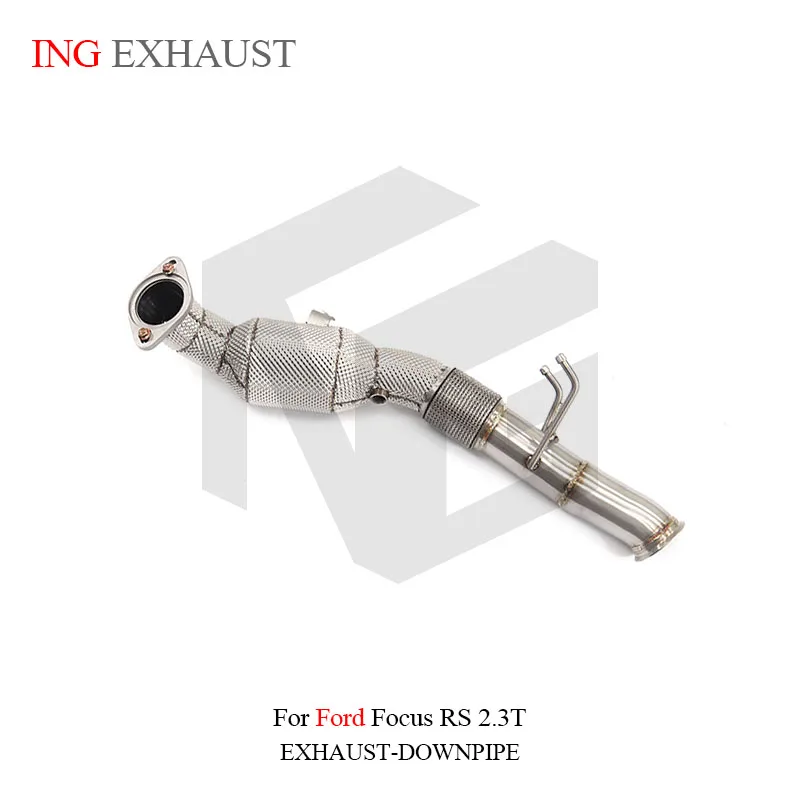 

ING Exhaust System High Flow Performance Downspout for Ford Focus RS 2.3T With Heat Shield Racing Pipe