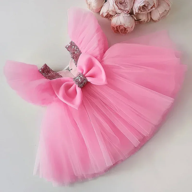 Summer Pretty Girls Birthday Party Princess Dress Lace Formal Dress Kids Ball Gown Elegant Casual Dress Size 3-8T a2