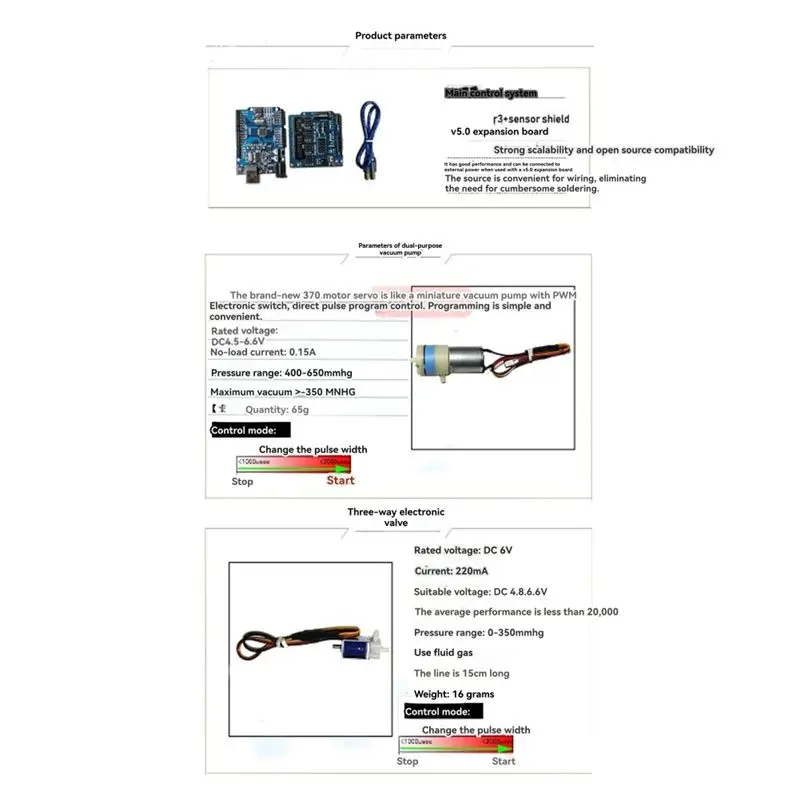 A71Z Load Robot Arm Suction Cup With Suction Cup PWM Control Pump For Arduino Load Robot Arm Kit For UNO Programmable Robot