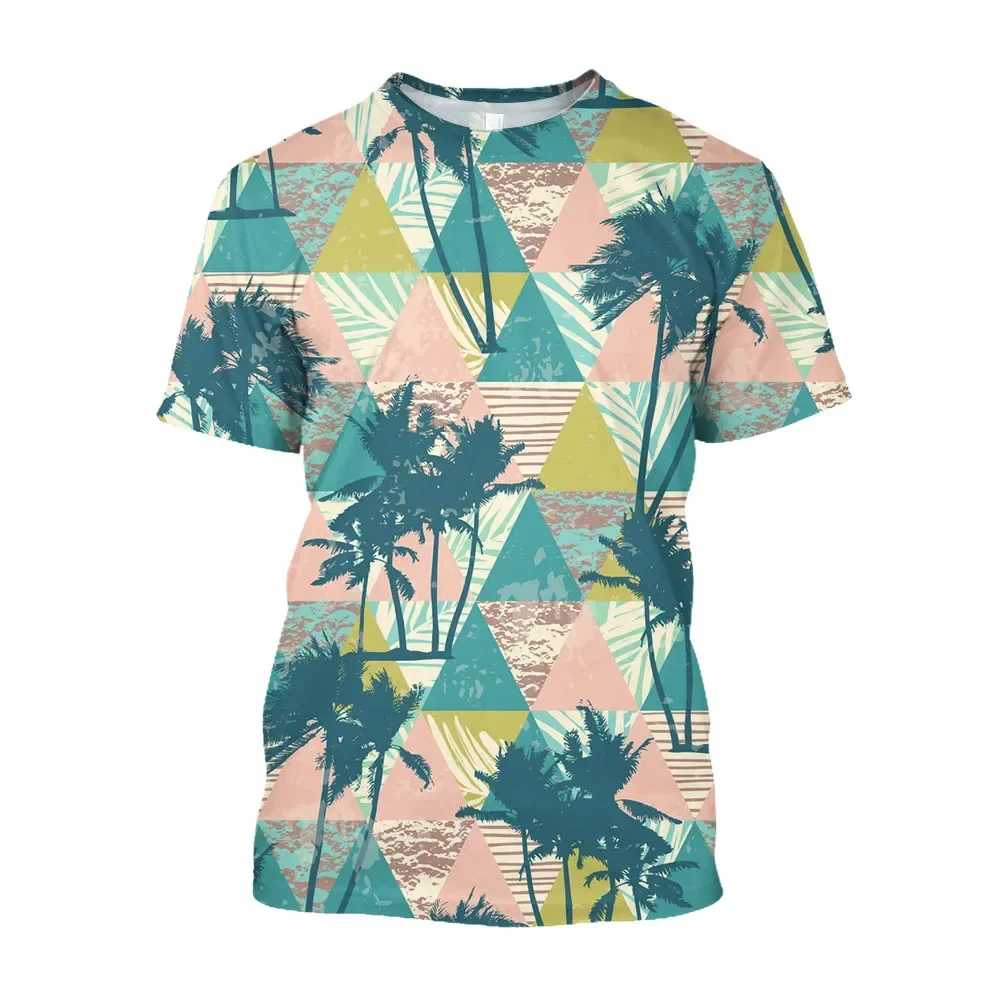 Hawaiian-style Men's Printed Casual Wear, a Trendy Summer Fashion Trend, Loose and Comfortable, Suitable for Beach Vtions
