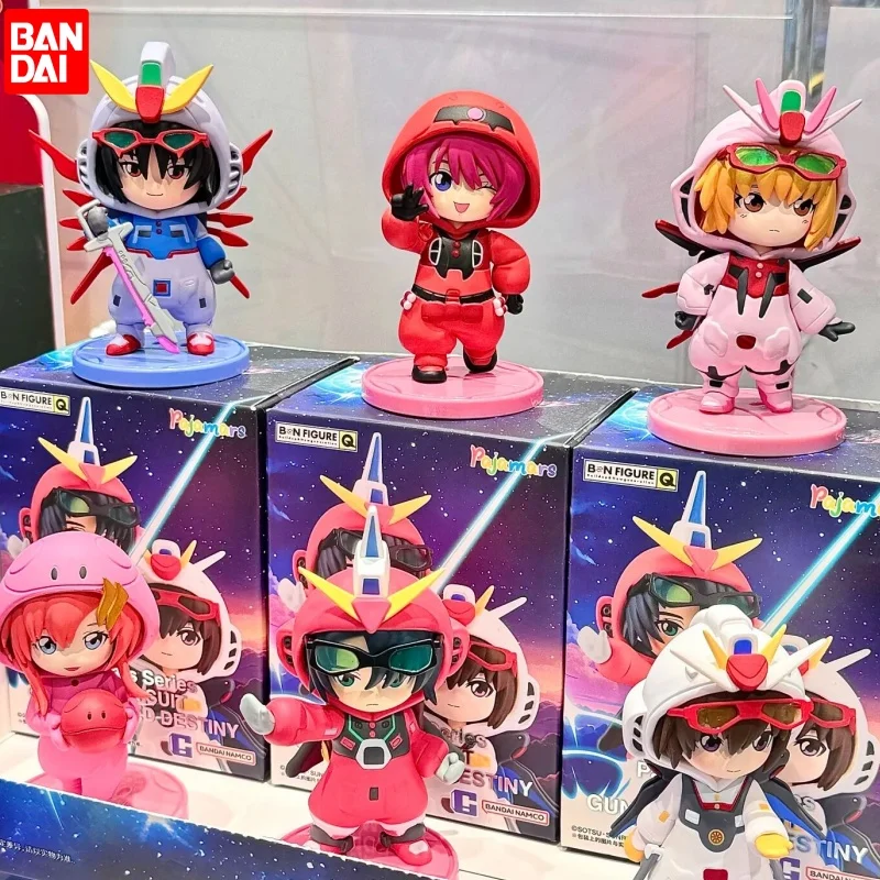 Muñeco de pijama Bandai Gundam Seed Destiny, serie de disfraces, caja ciega Gundam, figura de Anime, modelo periférico, regalo de decoración