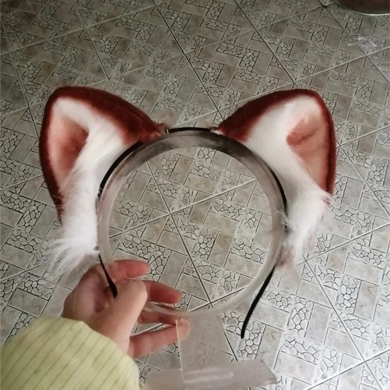 cosplay-mignon-chat-renard-fourrure-oreille-cheveux-cerceaux-nuit-fete-anime-lolita-bandeau-fourrure-bandeaux-fille-cheveux-accessoires-oreille-bandeau