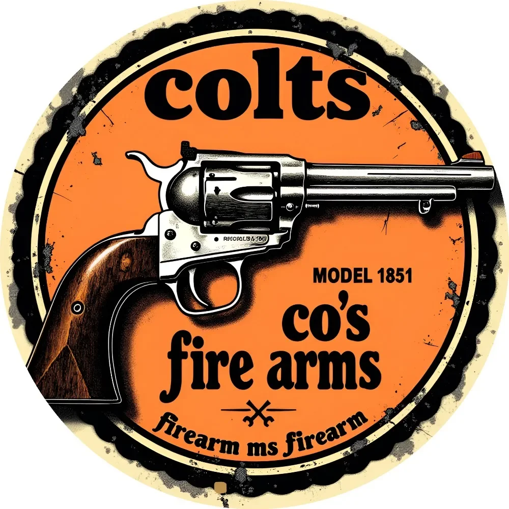 Colts Firearms Vintage Aluminum Sign - 8