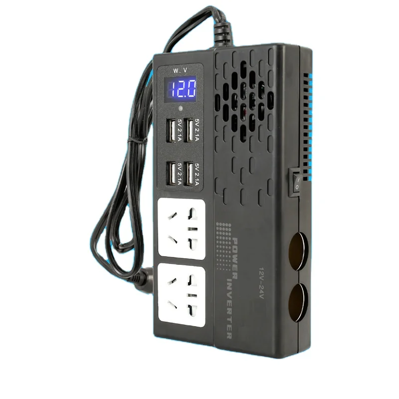 

Factory wholesale 250W Car Power Mini power Inverter DC12V 24V To AC 220V