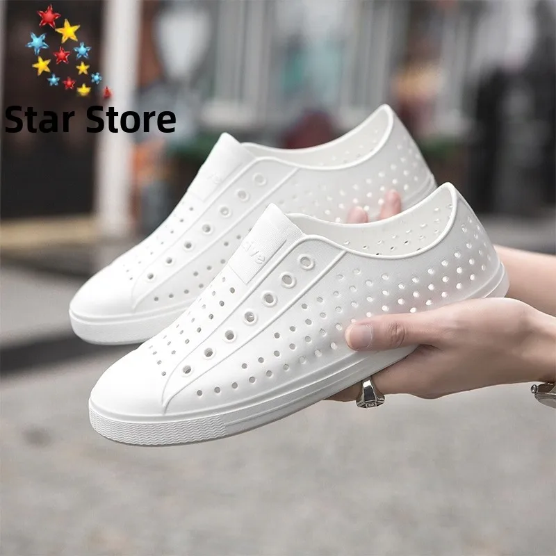 Wnc Native Men's Sandals Water Shoes Breathable Anti-slip Hollow out Design Summer Casual Beach Footwear Slip-On EVA