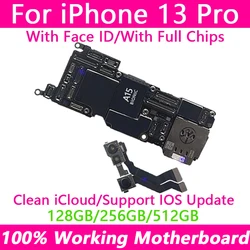 For iPhone 13 Pro Motherboard 128GB 256GB plate board With Face ID Unlocked Support Update LTE 5G Logic Board Full Chip Tested