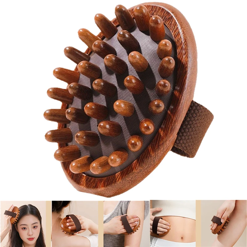 

Massage Meridian Brush Stomach Wooden Airbag Scalp Brush Five Elements Body Unblocking Abdominal Massage Leg Massage Tool