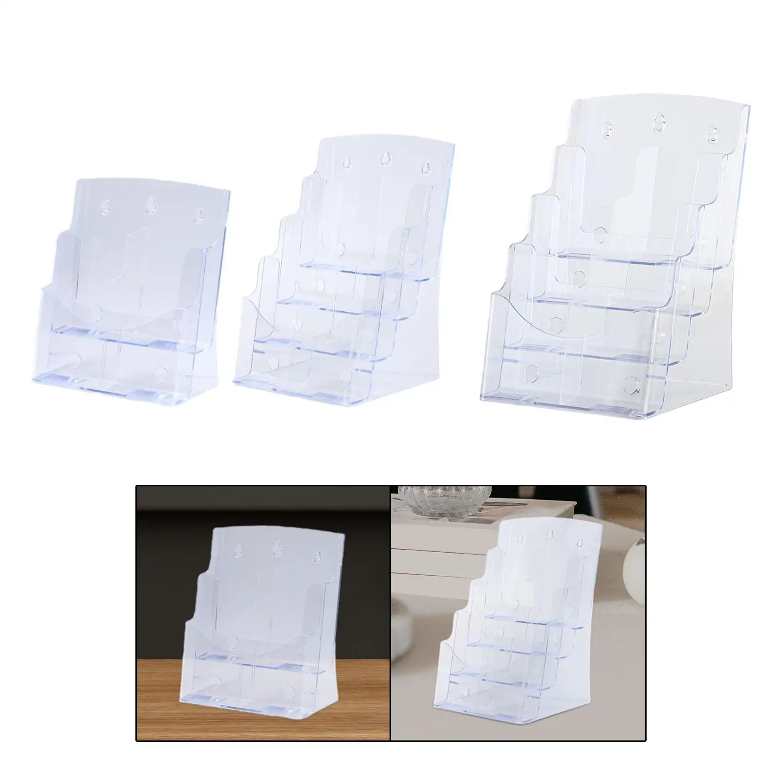 

Acrylic Display Stand Business Card Reception Meeting Flyer Brochure Holder