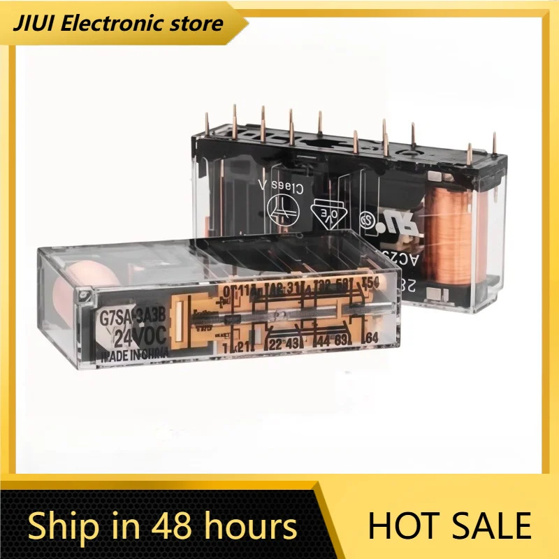 New 1pcs/lot G7SA-3A3B 24VDC 24V 3 open 3 close 14 pins Special relay for Japanese safety elevators