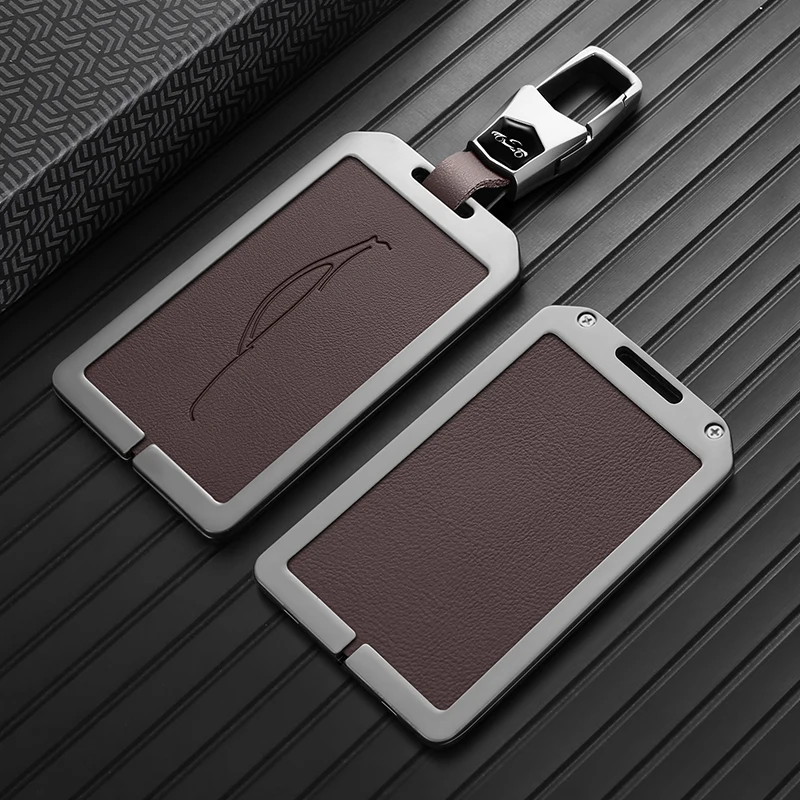 Card Key Cover For Zeekr 7X Zeekr 7GT 001 X 009 Zeekr 8X 9X 007 Zinc Alloy Protective Slim NFC Case Keychain Car Accessories