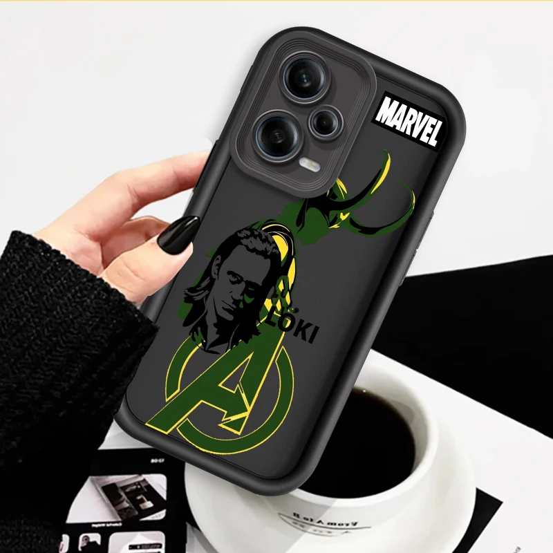 Loki Popular Cool Marvel Art Eye Ladder For Xiaomi Redmi Note 13 12 12C 11 11S 10 10C 10A 9C 9A Pro 5G Back Phone Case