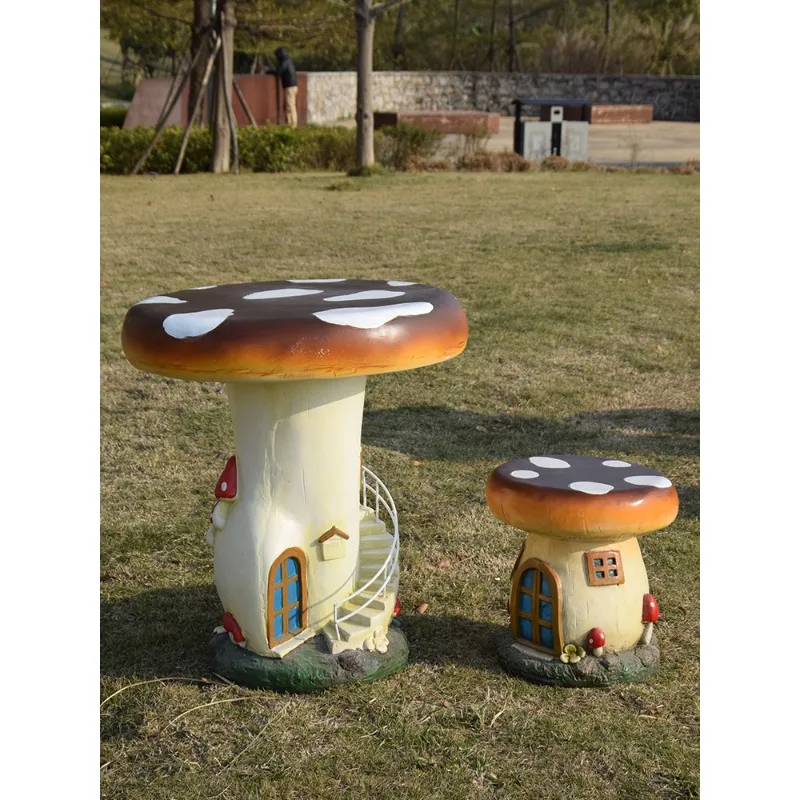 Outdoor simulation cartoon fruit stool table and chair ornament fiberglass sculpture villa garden courtyard kindergarten