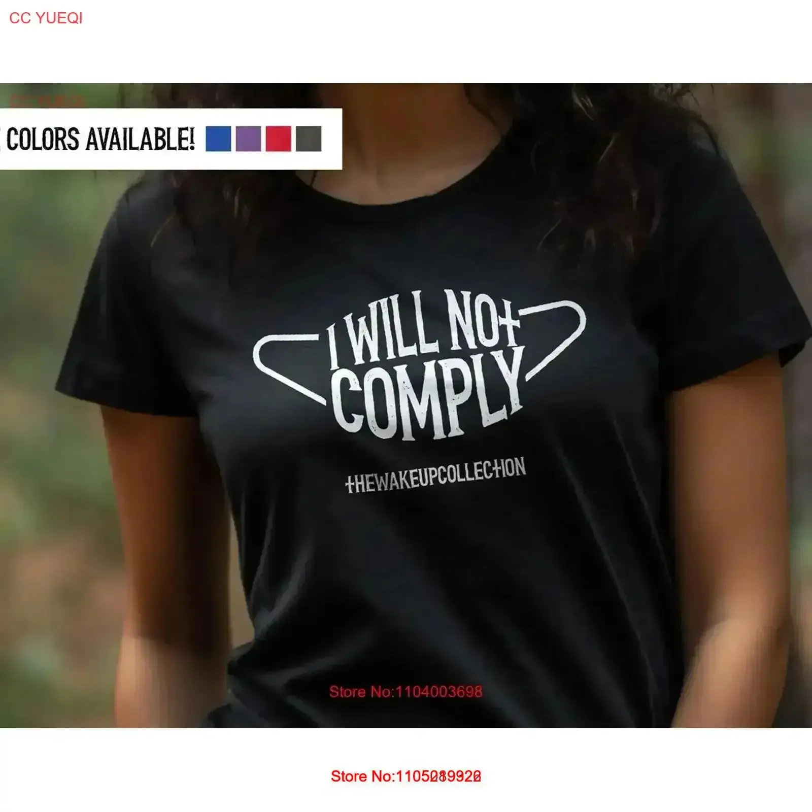 

I Will Not Comply T Shirt Mask Freedom of Choice No to Mandates Masks Do vintage Washed Breathable Casual Stretched Versatile