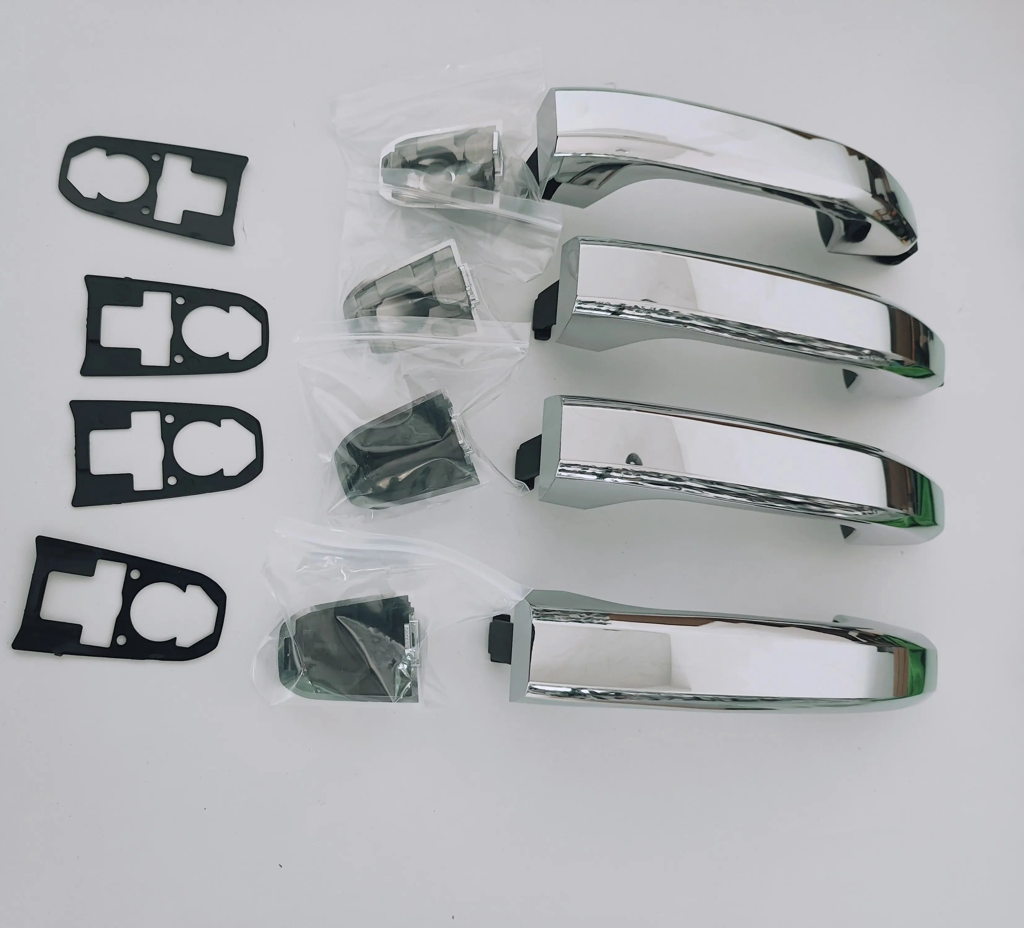 Exterior Door Handle for General Motors, Silverado Sierra 2014-2022, Colorado 2015-2023, Chrome Front Rear, left and right