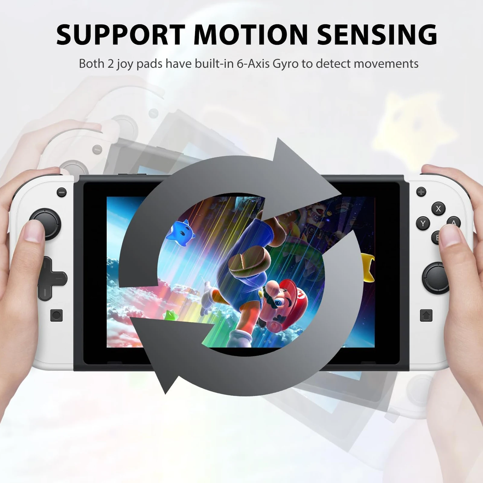 Switch Controllers Joypad Support 6-Axis Gyro Switch Joypad Compatible Withwitch Joy pad Controller Support Wake-up Function