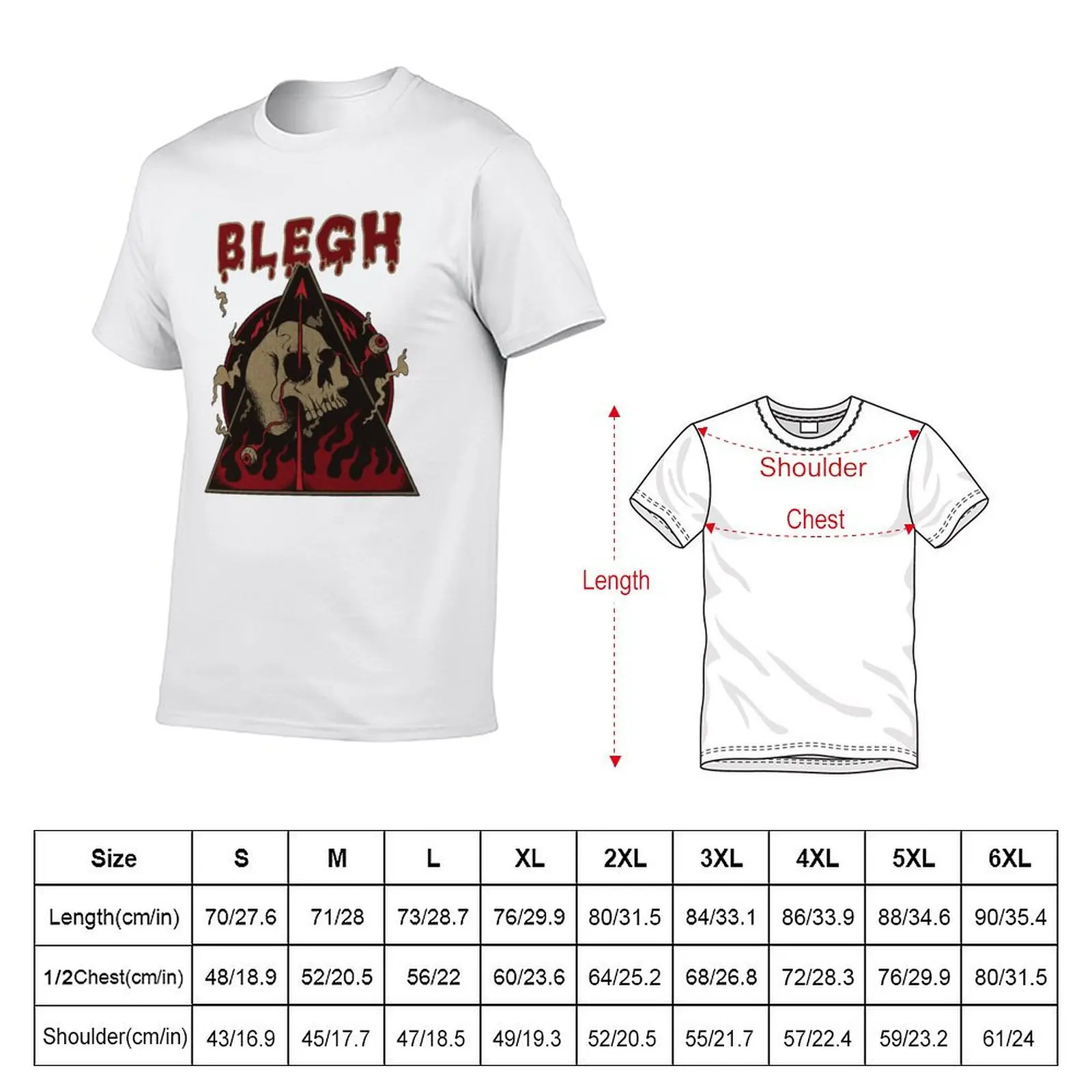 BLEGH Metalcore Deathcore T-shirt animal prinfor boys kawaii clothes mens graphic t-shirts funny