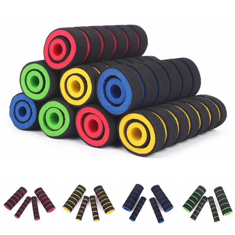 4Pcs/set Motorcycle Handlebar Grip Universal Handle Bar Cover Brake Clutch Lever Soft Sponge Foam Grips Cover Motorcycles Grip