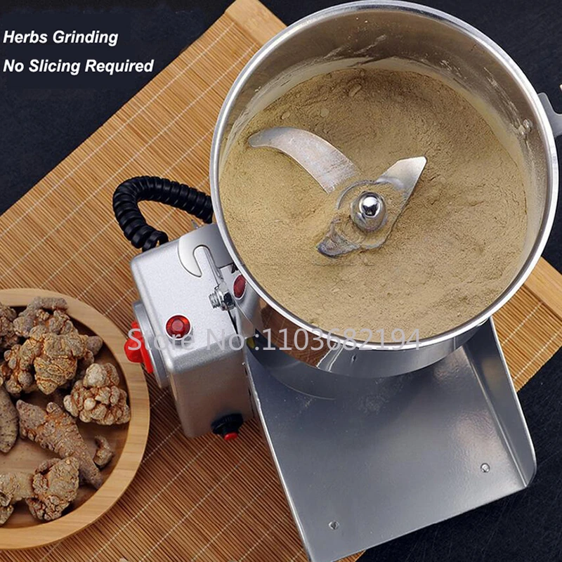 110V 220V Electric Coffee Grinder Spice Grinder Electric Grains Mill Beans Nuts Spices Grain Powder Mixer Dry Food Grinder 800g