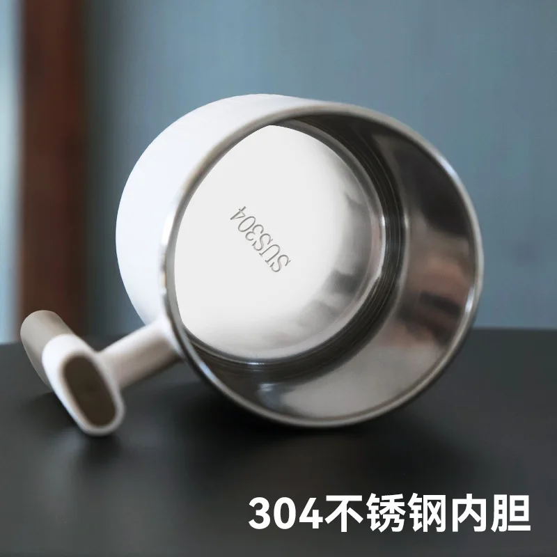 450ML Tea Cup with Infuser Coffee thermo Mug For Office Leakproof Tea Milk Cup Stainless Steel Liner Drinking Cup Drinkware