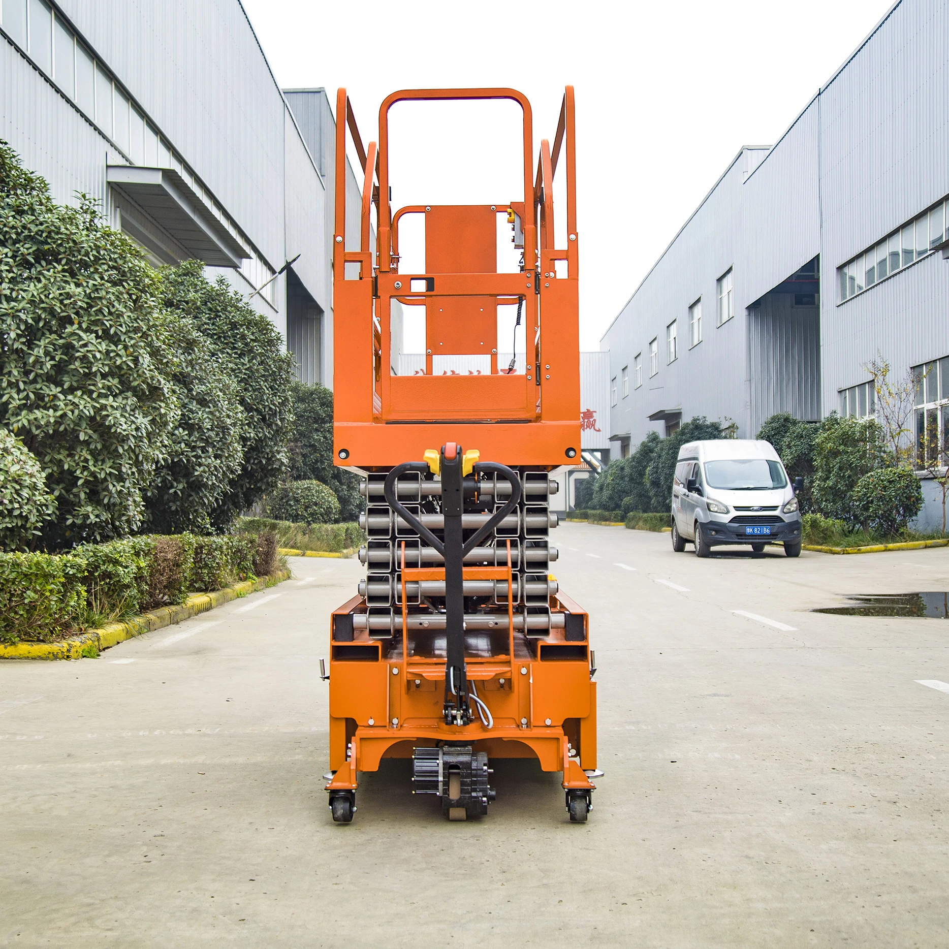 Electric-Hydraulic Semi-Automatic Platform Trolley Mobile Electric Lifting Platform Car on Sale Engine Motor Core Components
