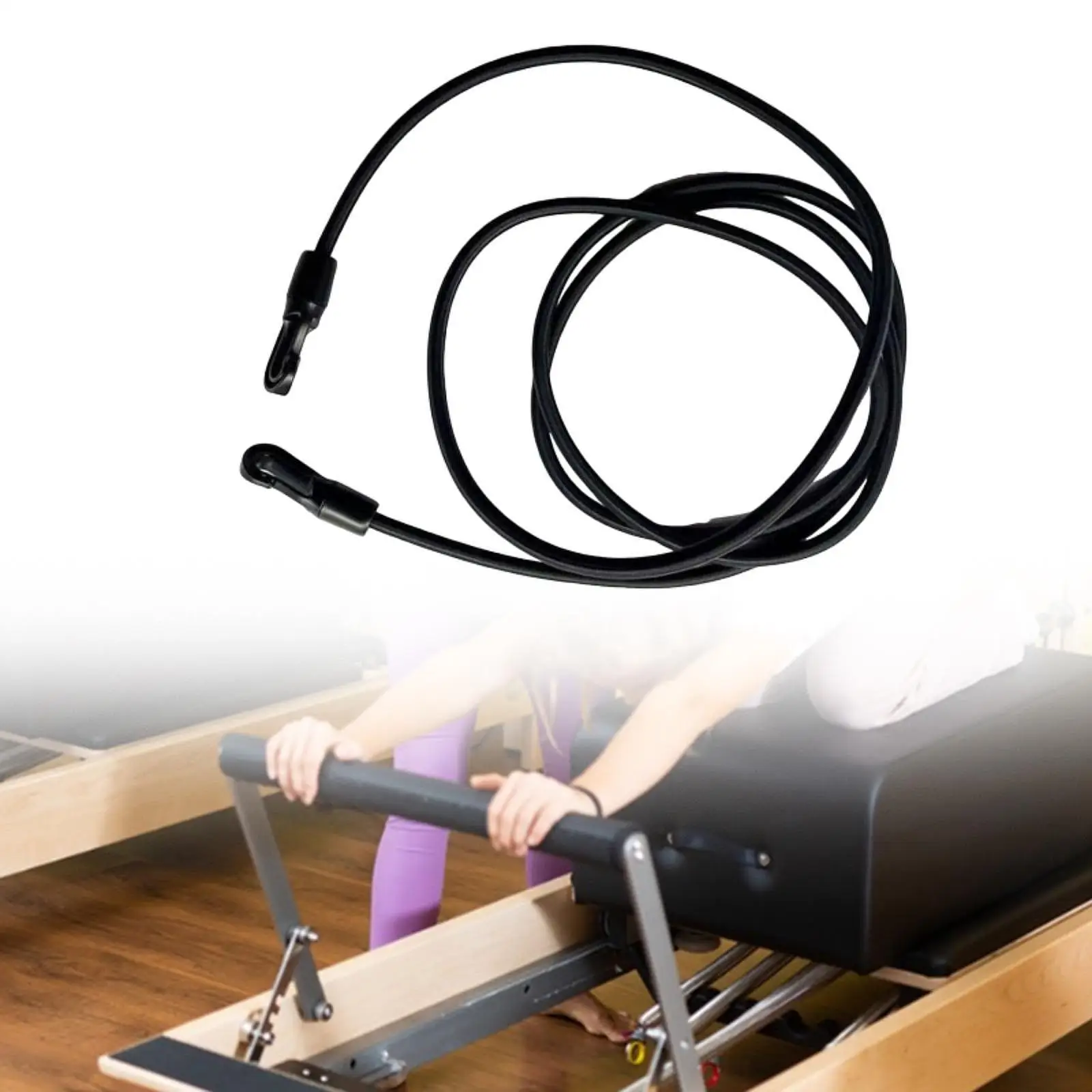 

Rowing Machine Pull Belt Replacement Exercise Machine Accessories Diameter 8mm Length 2.5 Meter Cord for Body Building