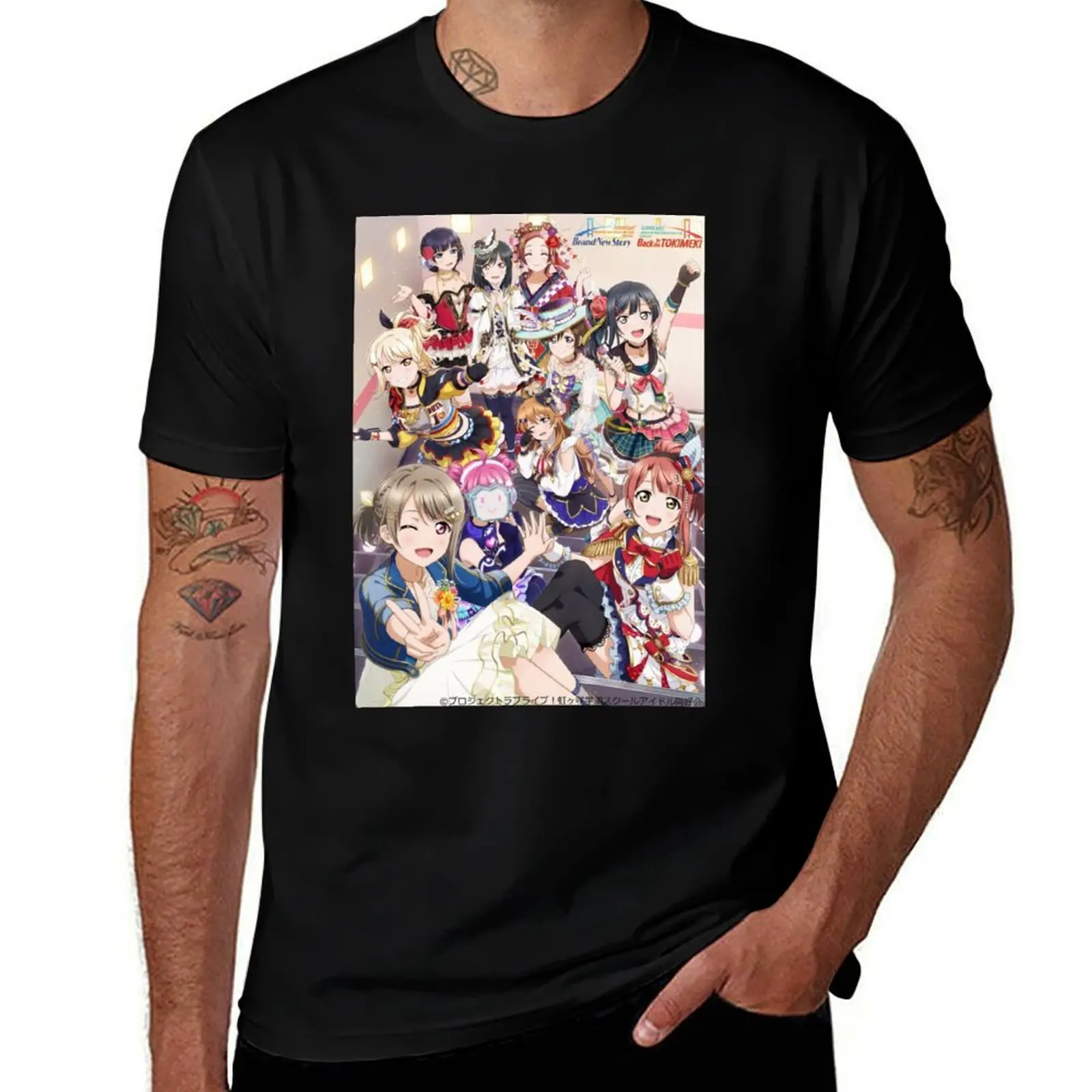 

Nijigasaki Brand New Story Back to Tokimeki Love Live T-Shirt man t shirts cotton t shirts for man cotton soft T-Shirt