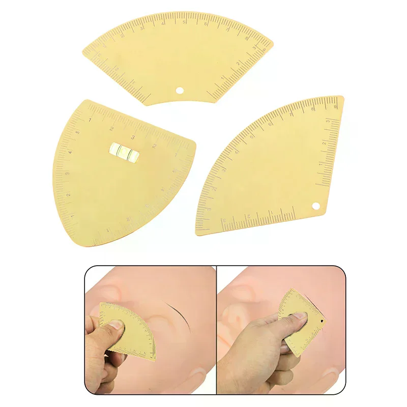 Drawing Eyebrow Design Ruler Women's Instant Brow Shaper Fast Drawing Eyebrow Tool for Positioning Eyebrows Tattoo Accessory