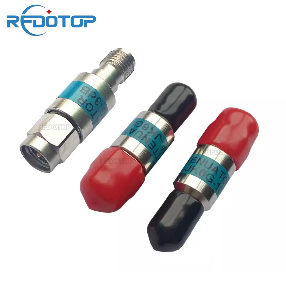 Atténuateur coaxial RF SMA mâle vers SMA femelle 1~30 dB 2W DC-6GHz, connecteurs fixes SMA plaqués or/nickel