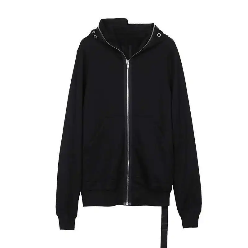 HKSH Spring Autumn New Men's RO Style Shark Hat Chic 4 Eyes Zipper Hooded Fashion Coat Dark Punk Hoodies Tide Sweatshirt HK0967