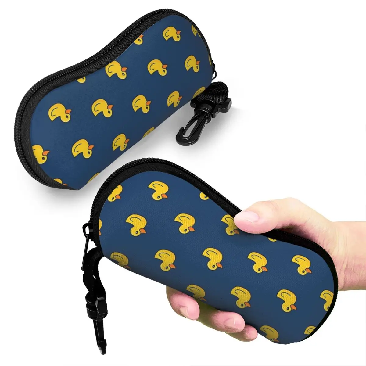

Rubber Duck Shell Glasses Case Protective Sunglasses Box Women Men Soft Eyeglasses Bag Pouch