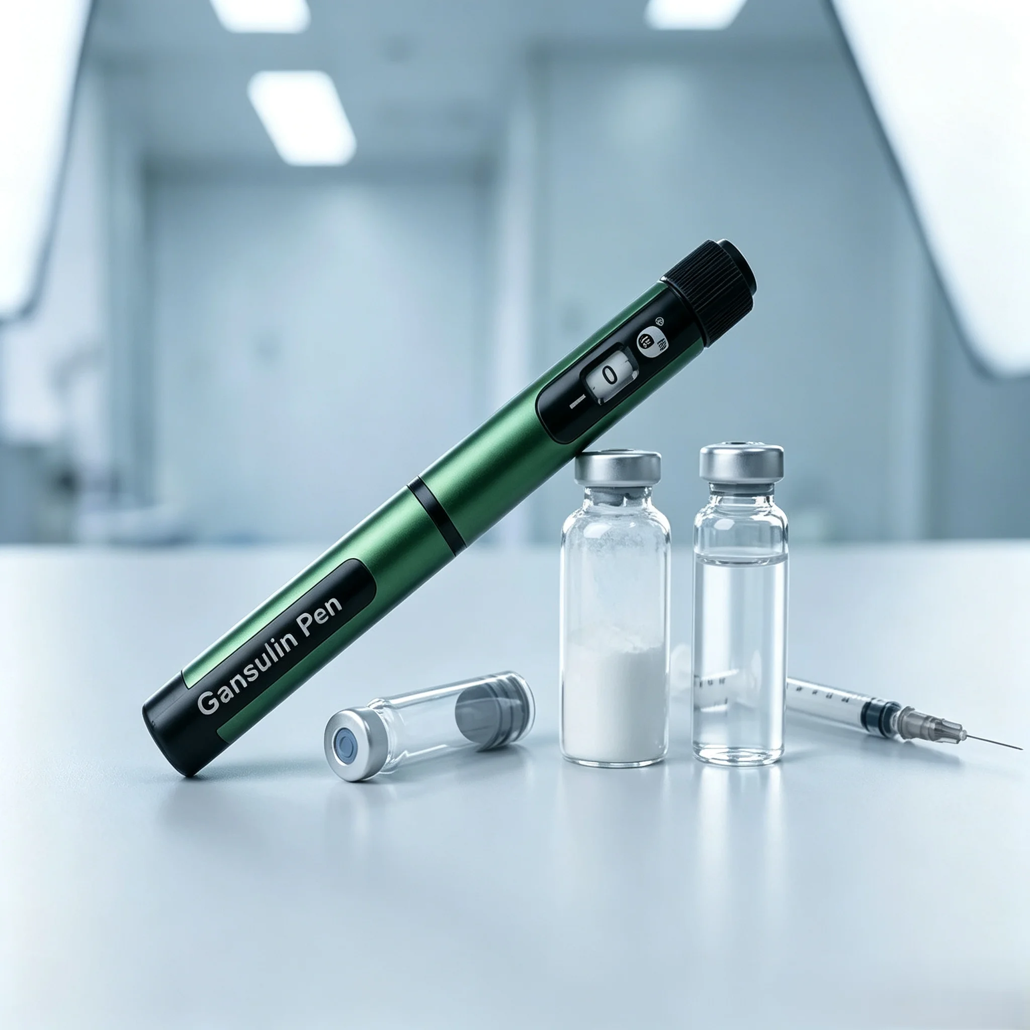 Gansulin Pen Automatic Insulin Syringe Injection Device for Gansulin R/N/30/40/50 Series