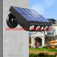 Solar Outdoor Led Courtyard Wall Lamp Human Body Induction Garden Terrace Garage Door Street Lighting