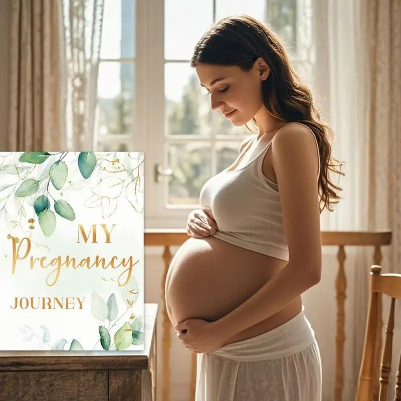 Pregnancy Notebook Planner Pregnancy Journal Notebook With Sticker Clear Printing Weekly Monthly Organizer For Baby Growth