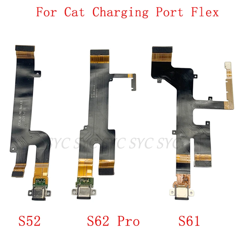 USB Charging Port Connector Board Flex For Cat S62 Pro S61 S52 Charging Connector Flex Cable Repair Parts