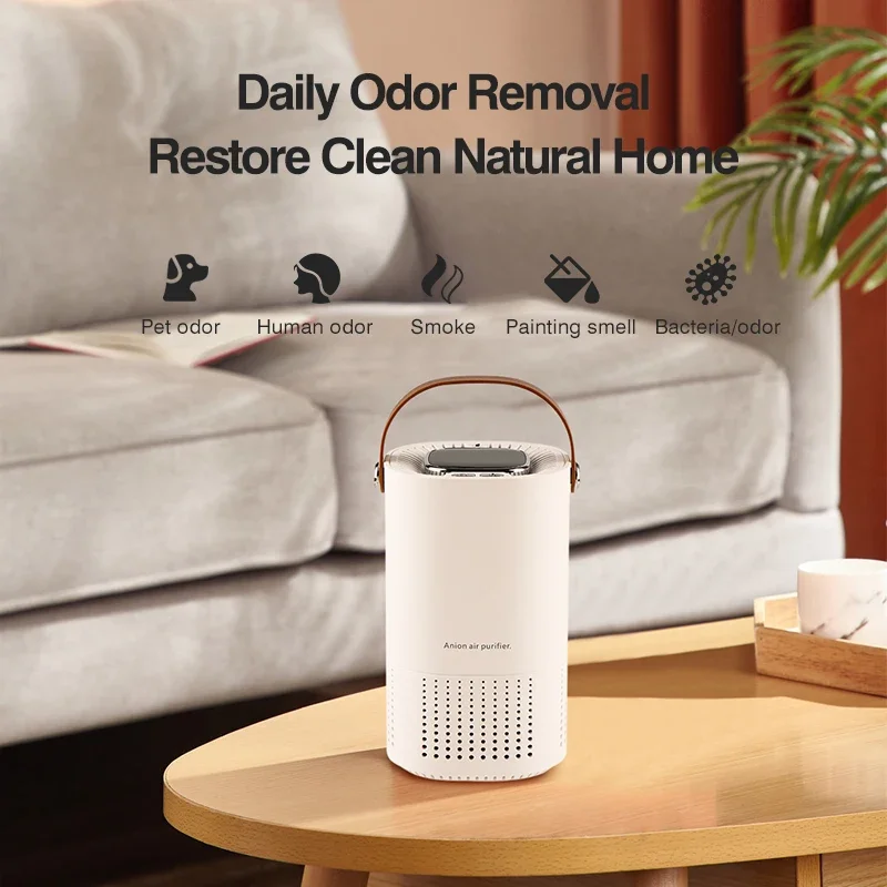 Xiaomi Air Purifier Ionizer Cleaner Negative Anion Generator Cigarette Smoke Odor Removal Filter Car Air Freshener 2023 New