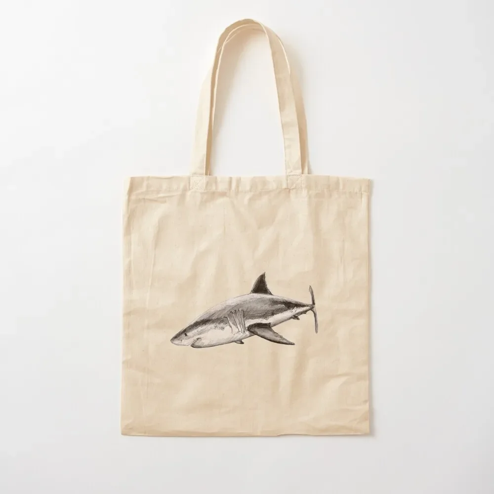 

Great white shark Tote Bag personalized tote bag Woman shopper bag hand Big women